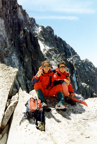 Aneto por la normal del glaciar.