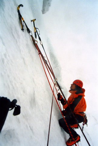 Cascada Valiente de la pared negra, año 2000