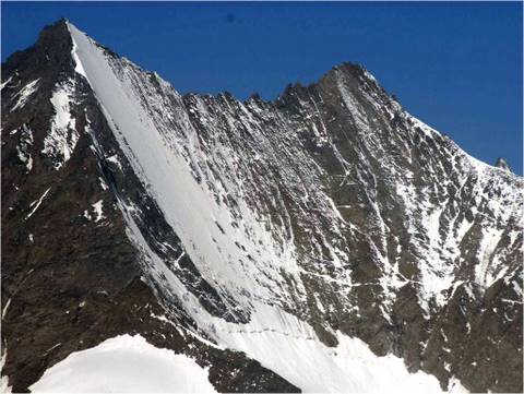 Alpes suizos. Lenzspitze - Nadelhorn + Weissmies.