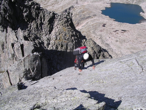 Cresta de llosás al Aneto