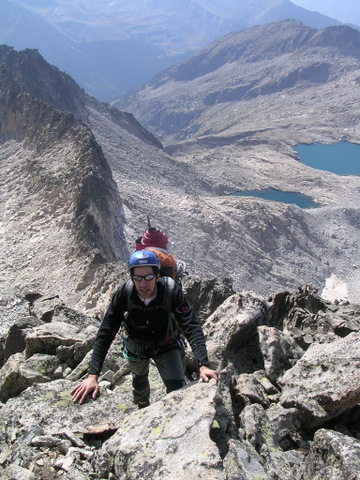 Cresta de llosás al Aneto