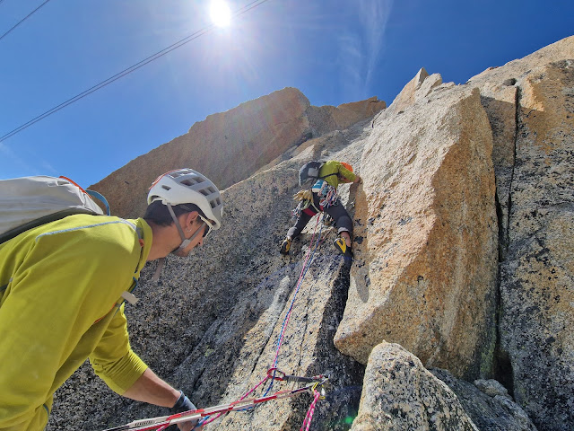 Vía Kohlmann, Aguille du Midi. Chamonix