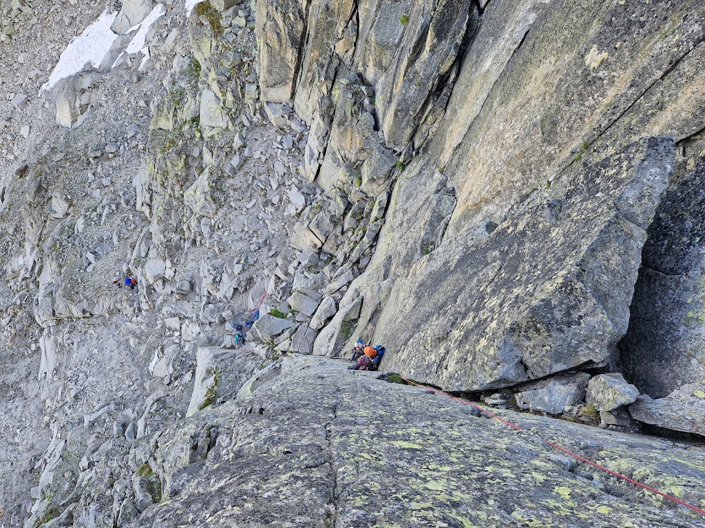 Escalada vía Couzy a la Aguile de la M, Chamonix.