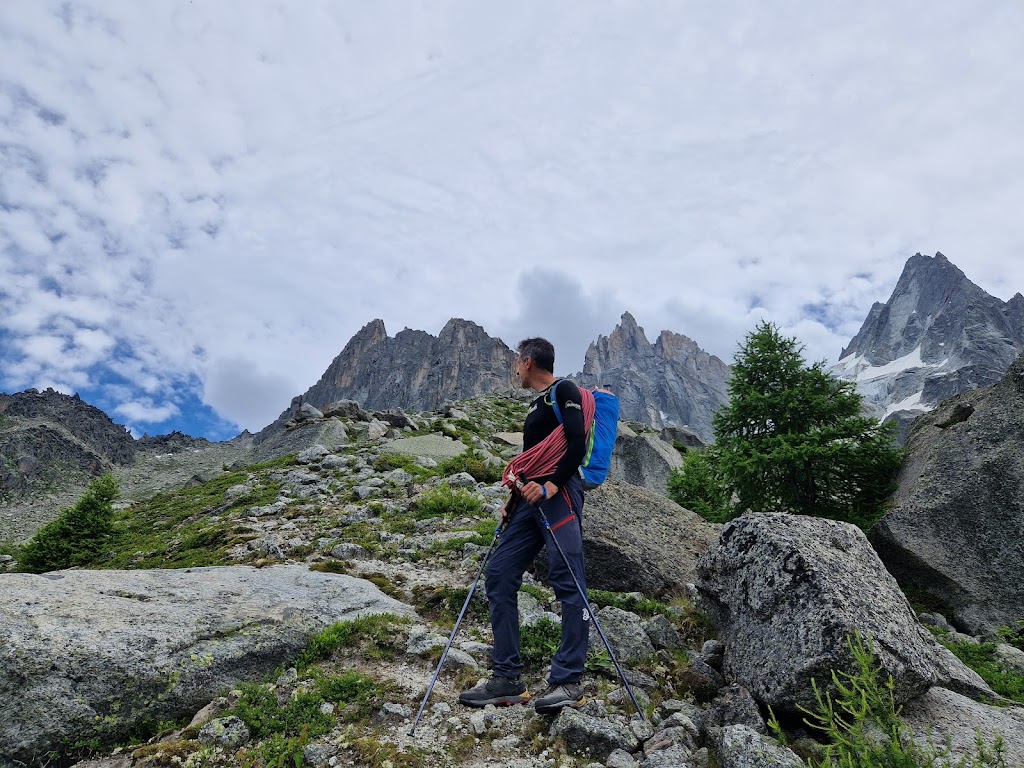 Escalada vía Couzy a la Aguile de la M, Chamonix.