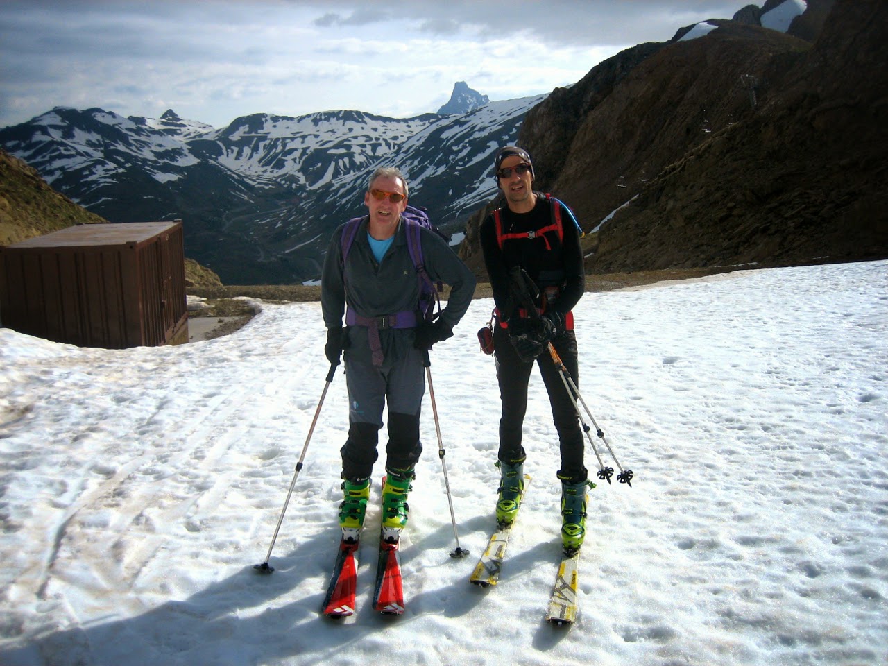 Pico del Aspe con esquís de travesía
