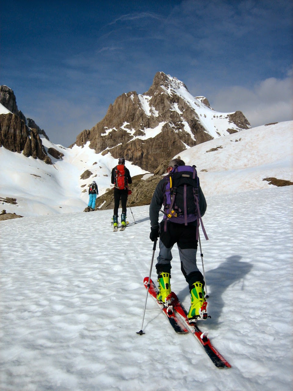 Pico del Aspe con esquís de travesía