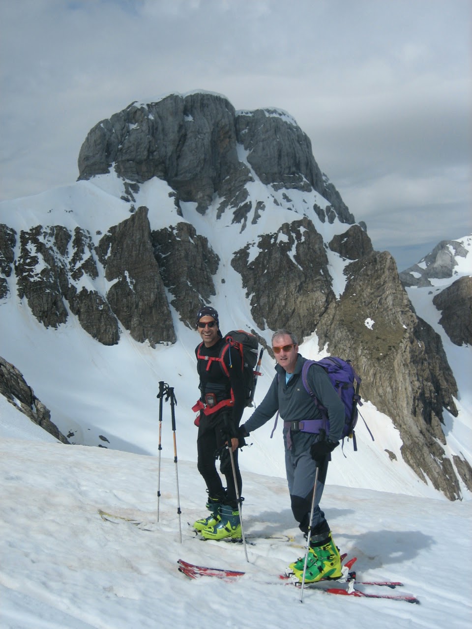 Pico del Aspe con esquís de travesía