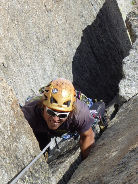 Vía Salluard Adolphe Rey, 300m (MD/6a)