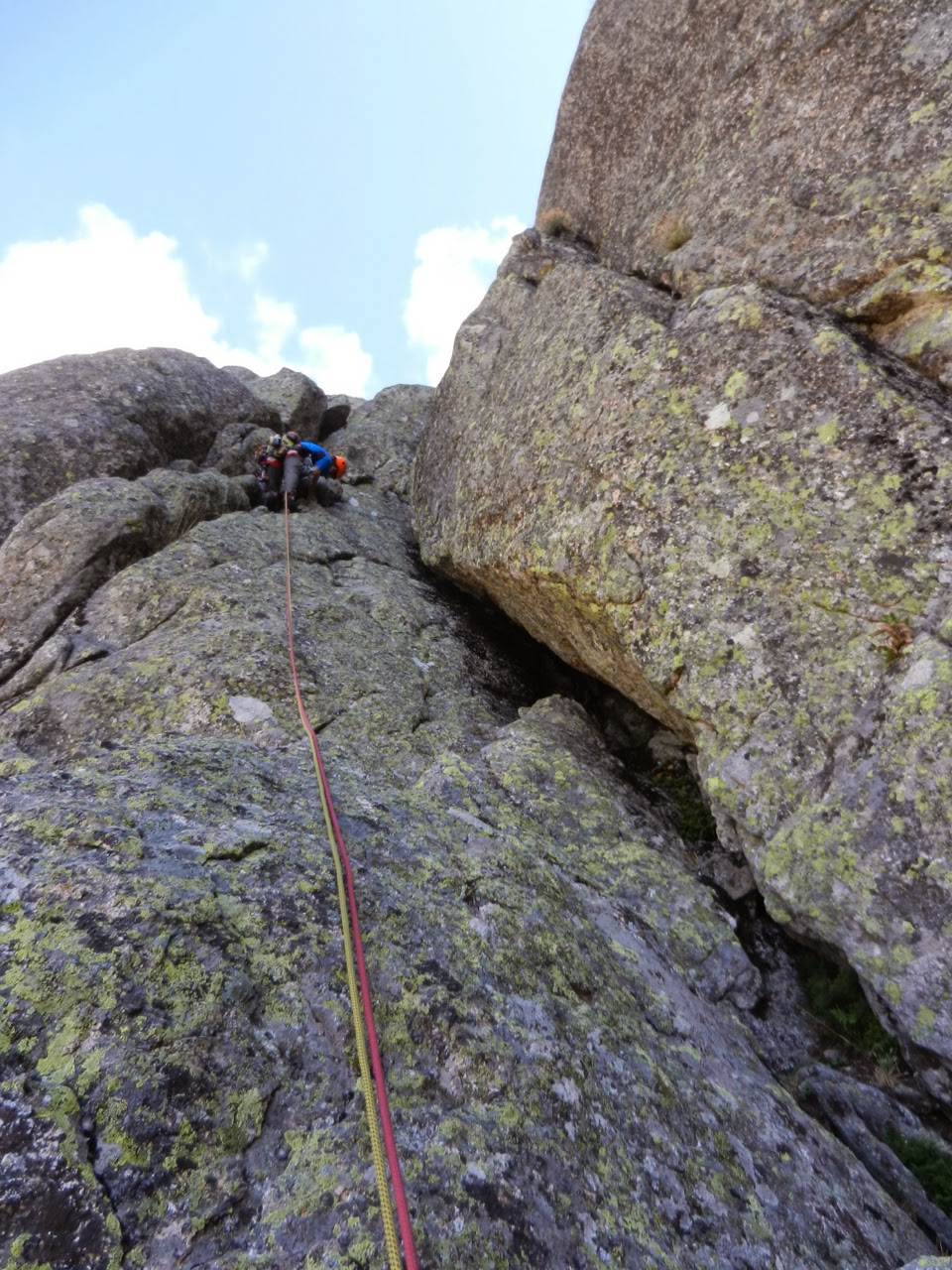 Vía de las Tormentas, 300m (V+). Las Berroqueras. Galayos