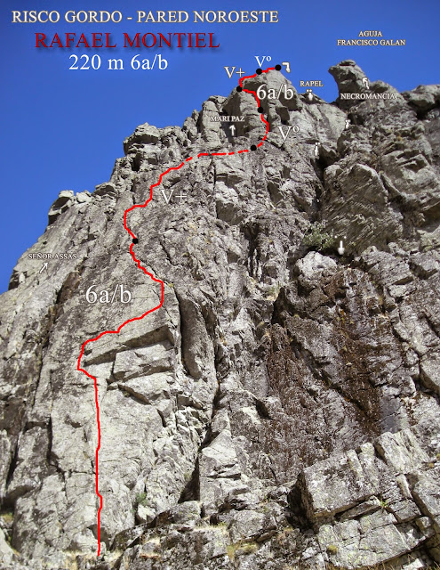 Villarejo: Rafael Montiel (200m/6a+) + Maripaz (200m/6a)