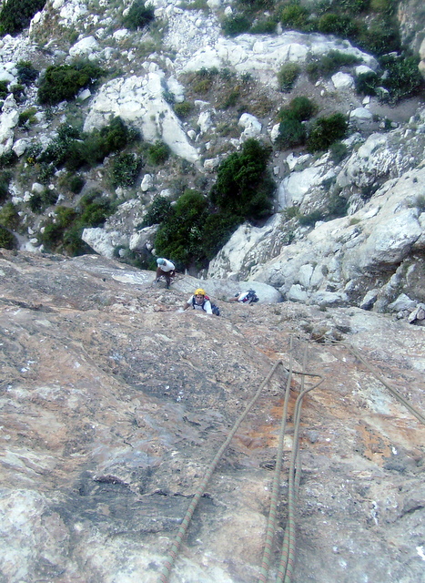 Peñón de Ifach. Vías Navegante + Costa Blanca + Polvos Mágicos