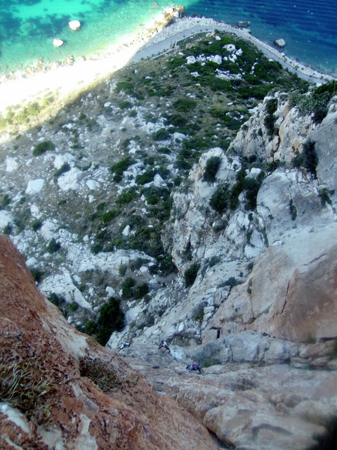 Peñón de Ifach. Vías Navegante + Costa Blanca + Polvos Mágicos