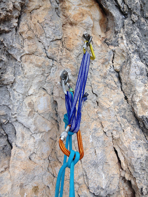Pilar López de Sancho, 250m 6c/6b oblig. Peñón de Ifach
