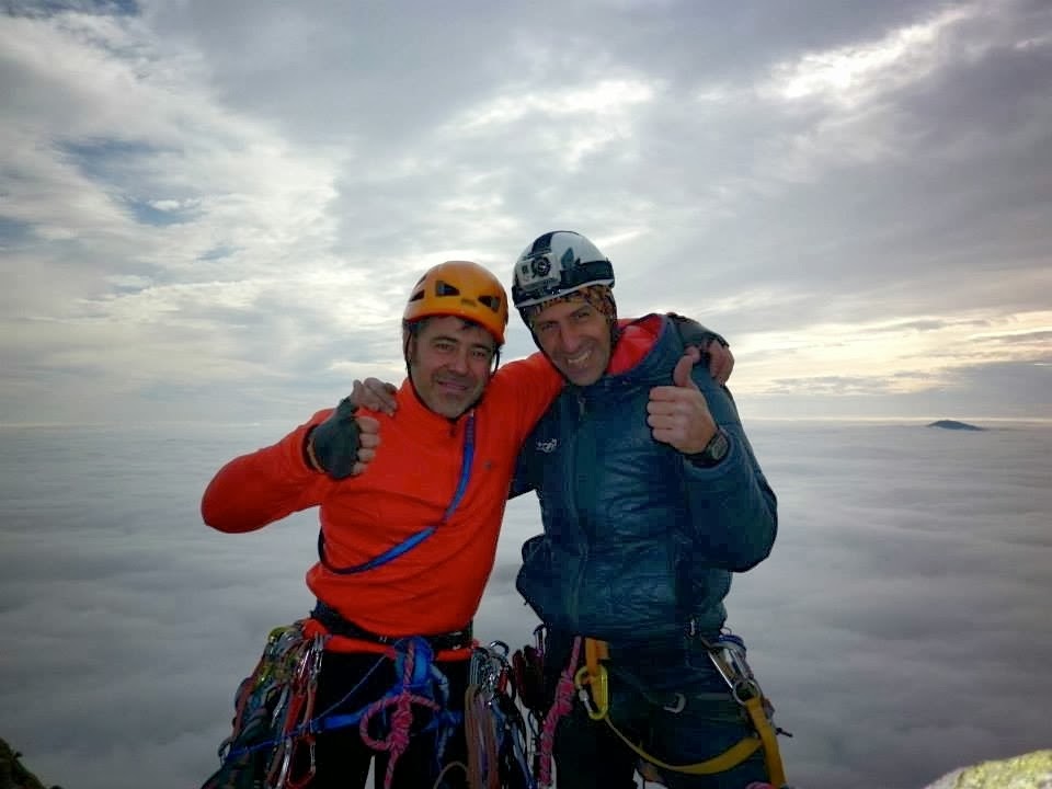 Vía Yatra+Darsan en el cancho gordo de Valdemanco. La cabrera