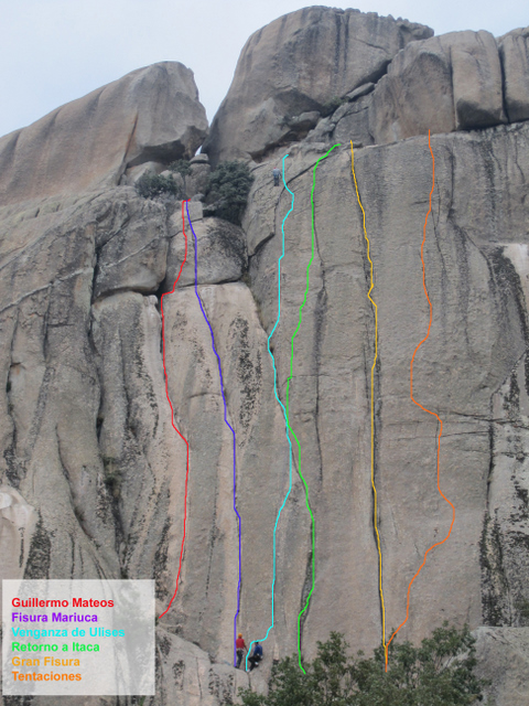 Peñas Cagás. Gran fisura+Guillermo Mateos+ Venganza de Ulises