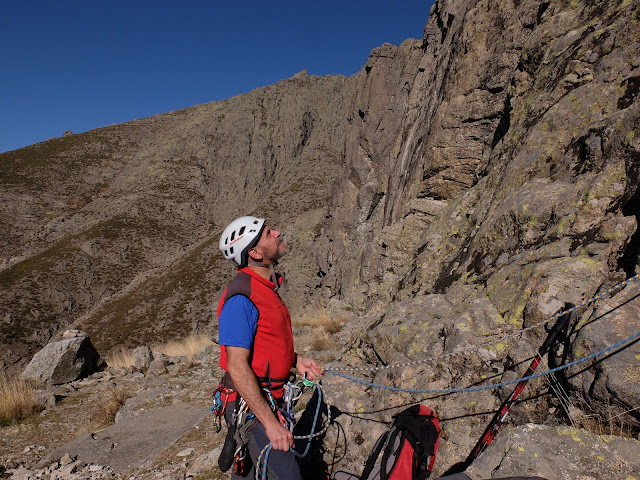 Esteban Altieri al Risco de Villarejo, 200M V+/6a
