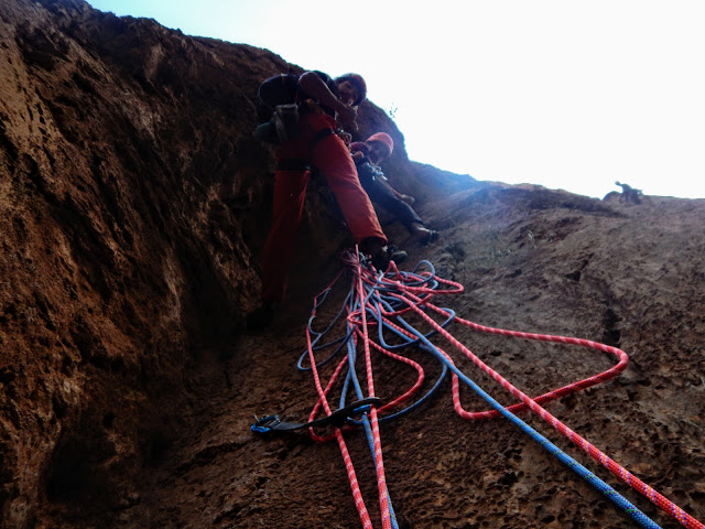 Taghia, L´allumeur du rêve berbére 320m 6c/6a+ obl.