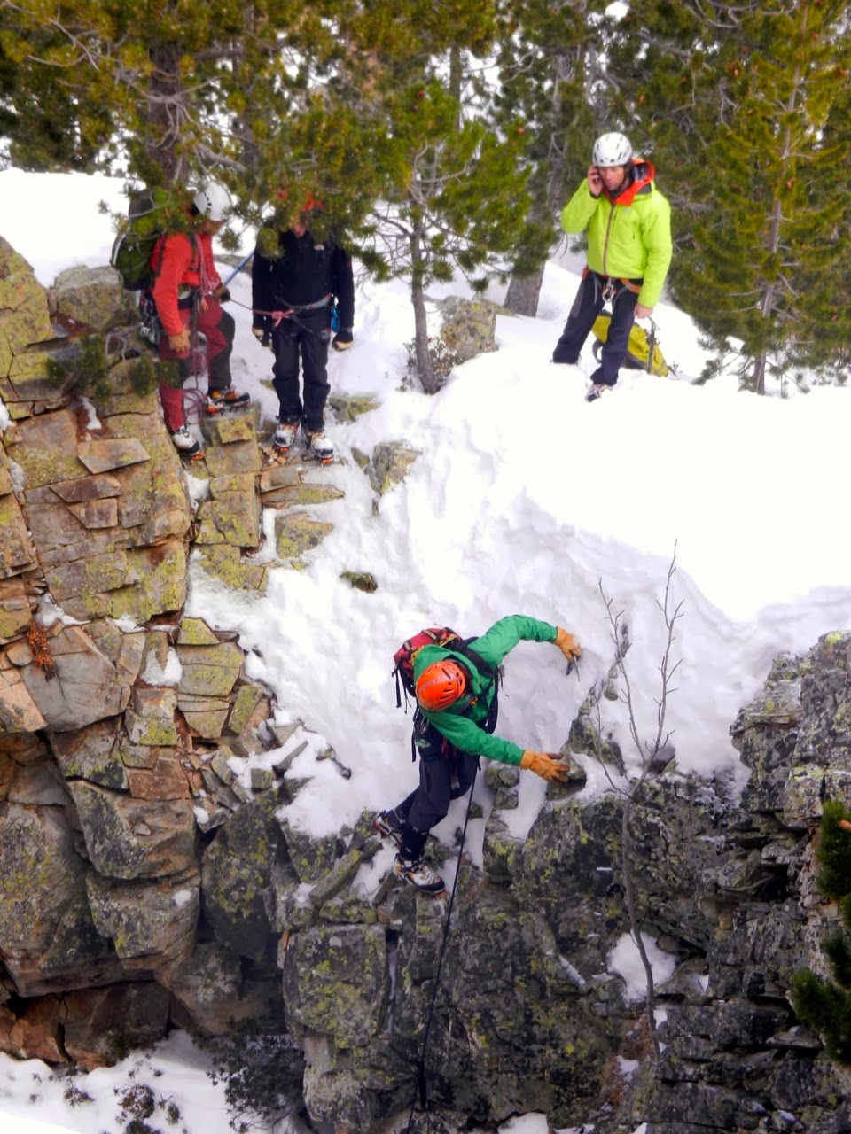 Cursando el TD2 de Alta Montaña en Benasque