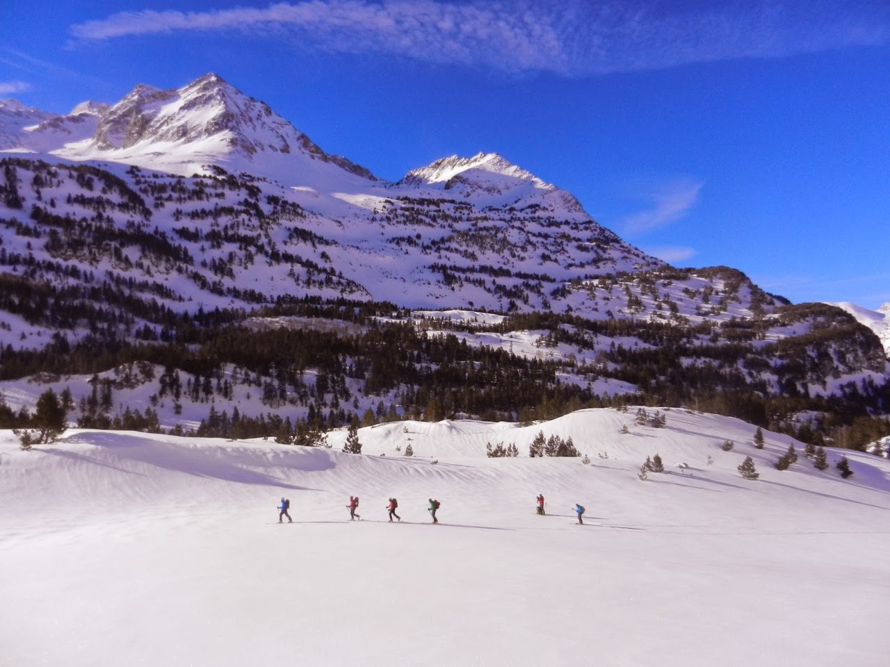 Cursando el TD2 de Alta Montaña en Benasque