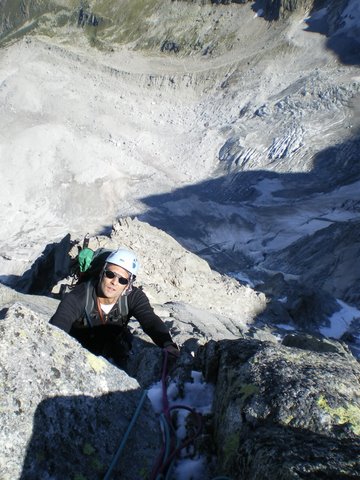 Espolón Frendo Aguille du Midi. Chamonix 2008.
