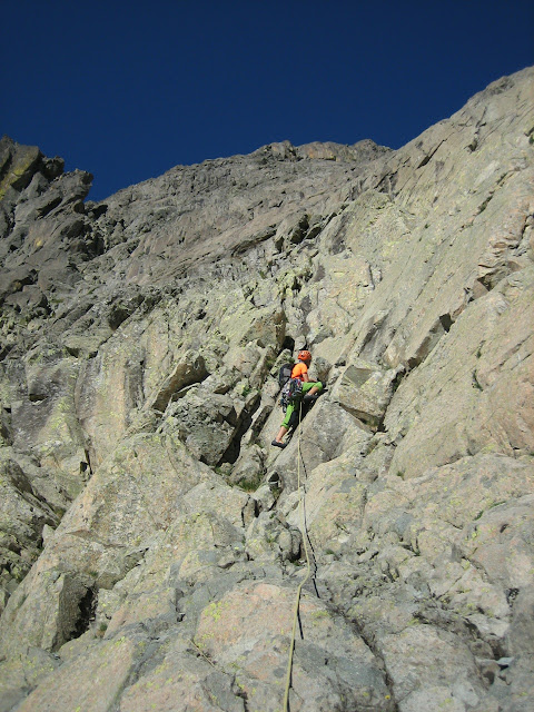 Vía Fouquier al Midi, 620m. V