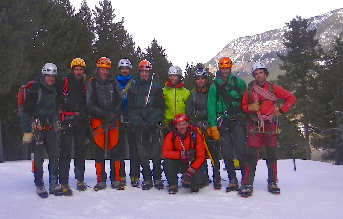 Cursando el TD2 de Alta Montaña en Benasque