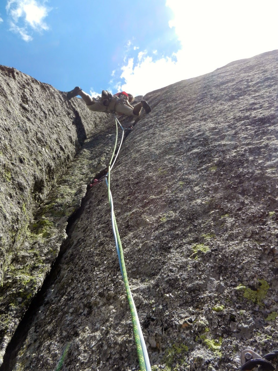 Tiempo de Cambio, 7a+ (6b+/A1). Peña del Aguila. Galayos