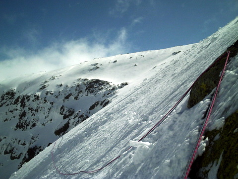 Gredos. El circo de la Nava. Escalada en hielo