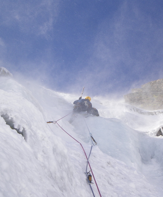 Gredos. El circo de la Nava. Escalada en hielo