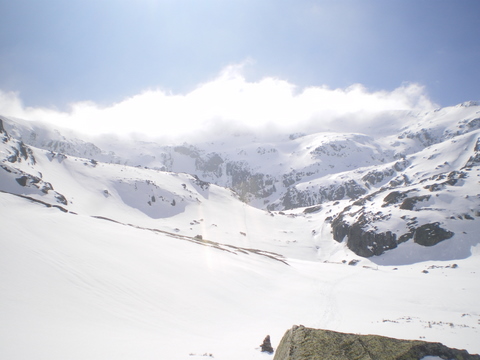 Gredos. El circo de la Nava. Escalada en hielo