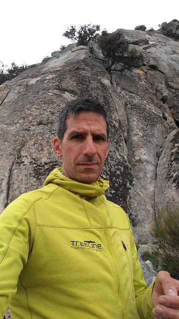 Curso escalada clásica en la Cabrera, Madrid.