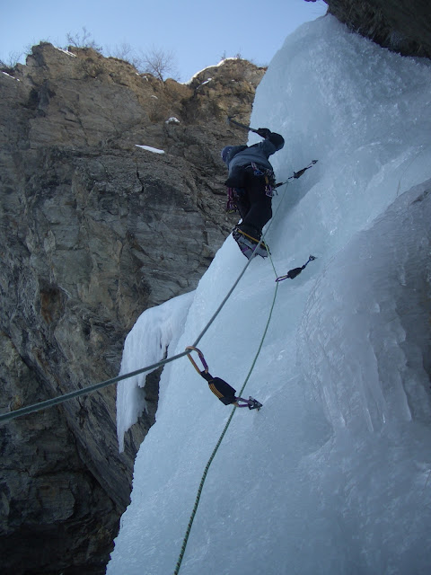 Escalada en hielo en Fournel, Freissinieres, Ceillac. 2005