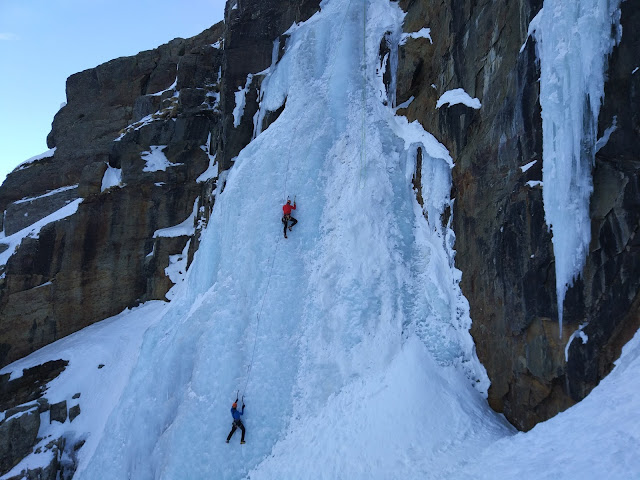 Cascada de hielo Patri, Cogne, Alpes Italianos