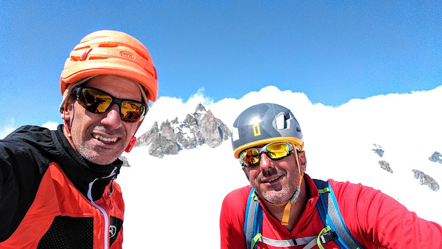 Vía Contamine Punta Lachenal, MD+ 250m
