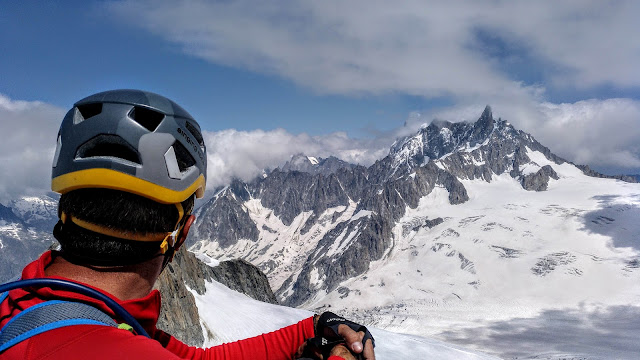 Vía Contamine Punta Lachenal, MD+ 250m