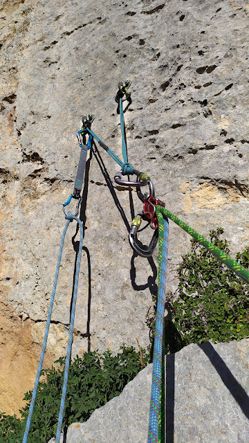 Espolón de la Chovas 180m 6a+/A0, Alcandoras