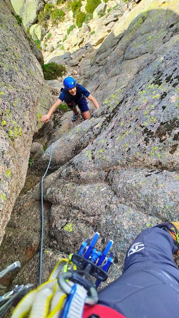 Escalada en las Milaneras. Pedriza Posterior