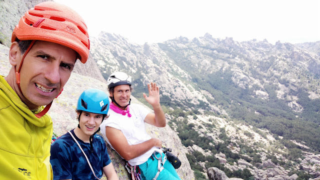 Escalada en las Milaneras. Pedriza Posterior