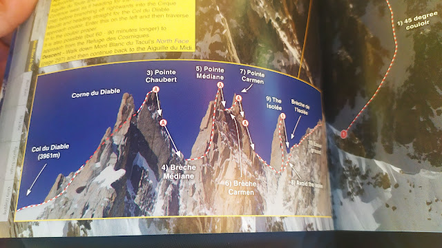 Arista de Diablos al Mont Blanc de Tacul. D+ 600m