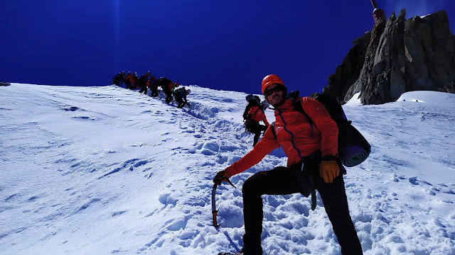 Arista de Diablos al Mont Blanc de Tacul. D+ 600m