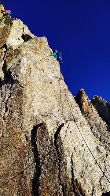 Arista de Diablos al Mont Blanc de Tacul. D+ 600m