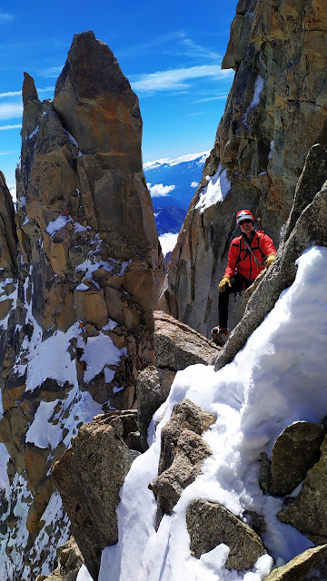 Arista de Diablos al Mont Blanc de Tacul. D+ 600m