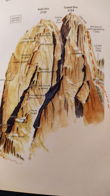 Travesía de los Drus, 900m D
