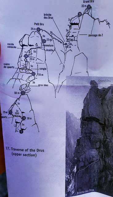 Travesía de los Drus, 900m D