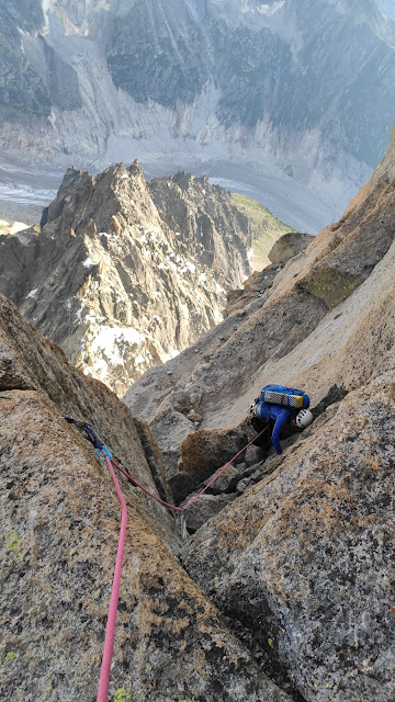 Travesía de los Drus, 900m D
