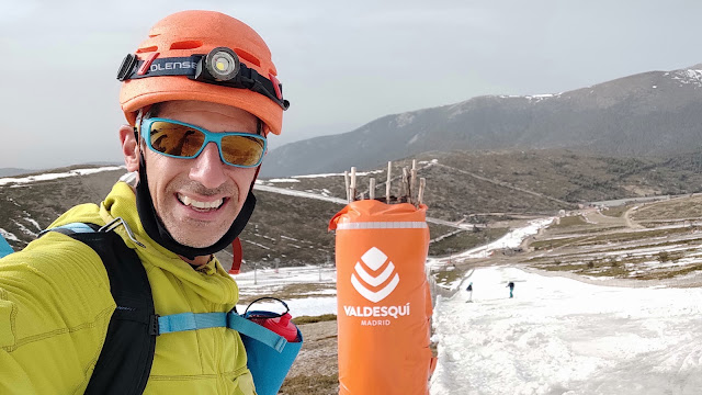 SKIMO nocturno en Guadarrama, Valdesquí.