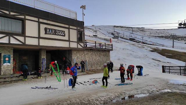 SKIMO nocturno en Guadarrama, Valdesquí.