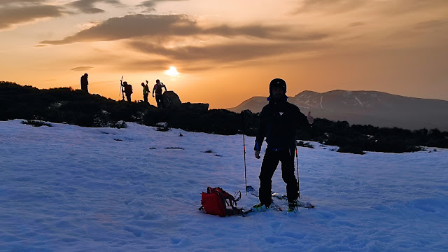 SKIMO nocturno en Guadarrama, Valdesquí.