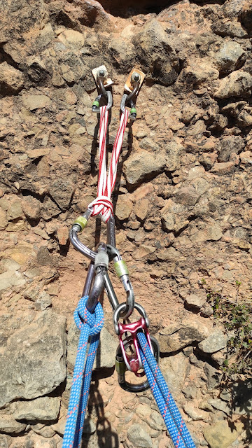 Vía Pandemia al Mallo Cuchillo, Riglos. 230m 6c/6a obl.