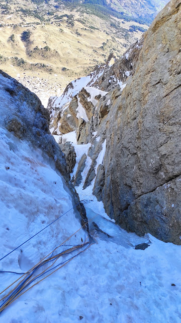 Corredor Maribel D+ 350m, Peña Telera.
